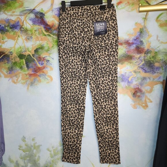 Ymi Leopard Print High Rise Skinny Jeans - Picture 2 of 11